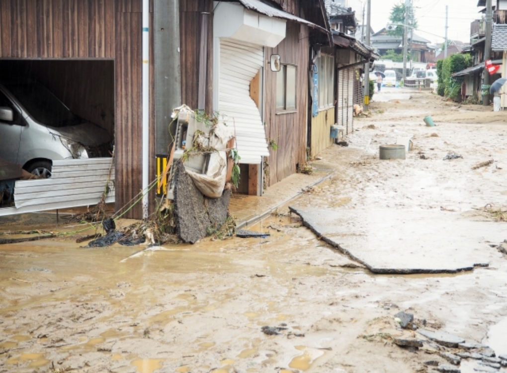 水害後の建物・設備への影響を確認し復旧を支援